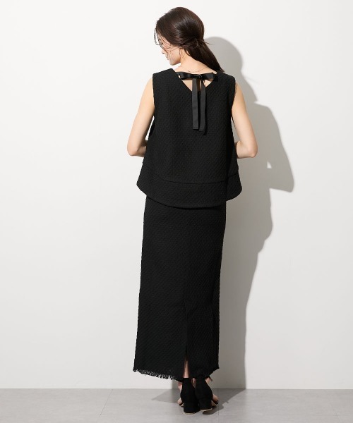 slattgir(スラットジール)の「高身長 ツイードペンシルスカート(セットアップ対応)(トールサイズ)(スカート・レディース・アイボリー/ブラック・T3L/TM/TL/TLL/T4L/T5L)」の17枚目の写真