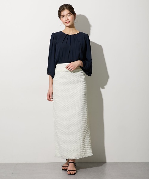 slattgir(スラットジール)の「高身長 ツイードペンシルスカート(セットアップ対応)(トールサイズ)(スカート・レディース・アイボリー/ブラック・T3L/TM/TL/TLL/T4L/T5L)」の19枚目の写真