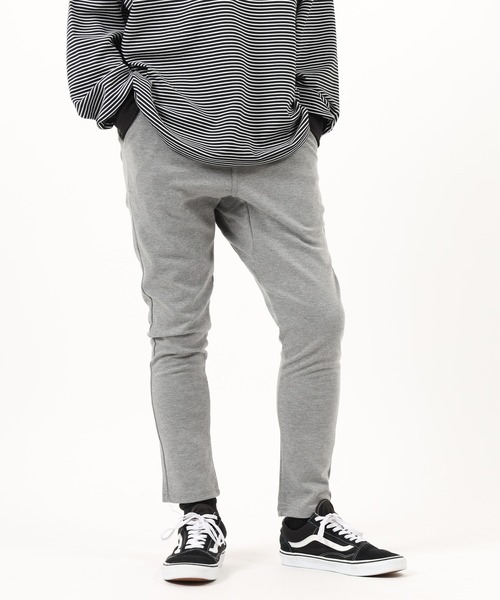 Relation(リレーション)の「ポンチサルエルテーパードパンツ(スウェットパンツ・メンズ・ネイビー/ブラック/グレー/チャコールグレー/カーキ・XL/M/L/S)」の9枚目の写真