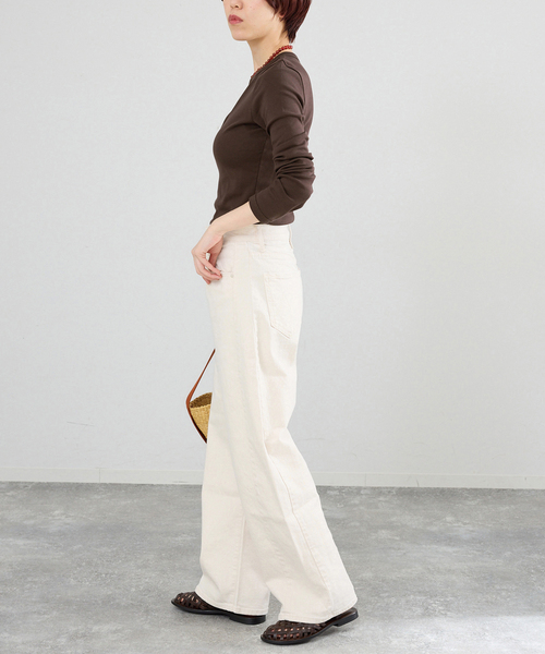 IENA（イエナ）の「FLORE FLORE/フローレフローレ IMAN LONGSLEEVE カットソー  IMA-LS（Tシャツ/カットソー・レディース・レッド/ブラウン/アイボリー・FREE）」の15枚目の写真