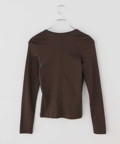 IENA（イエナ）の「FLORE FLORE/フローレフローレ IMAN LONGSLEEVE カットソー  IMA-LS（Tシャツ/カットソー・レディース・レッド/ブラウン/アイボリー・FREE）」の18枚目の写真