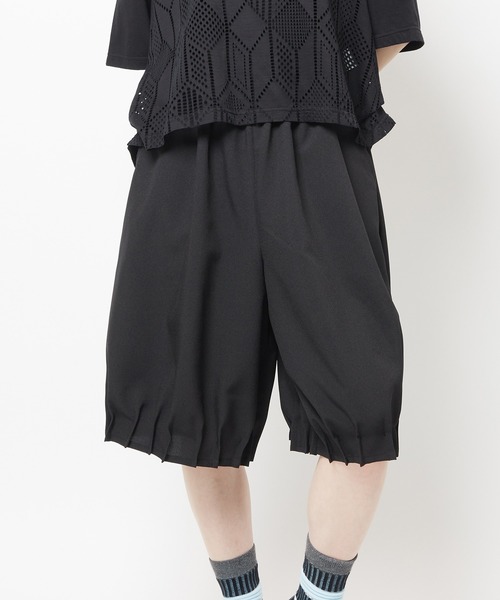 gomme（ゴム）の「タックツイルパンツ（その他パンツ・レディース・ブラック/チャコールグレー・MEDIUM）」の2枚目の写真