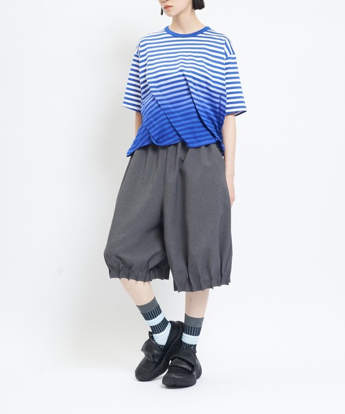 gomme（ゴム）の「タックツイルパンツ（その他パンツ・レディース・ブラック/チャコールグレー・MEDIUM）」の5枚目の写真