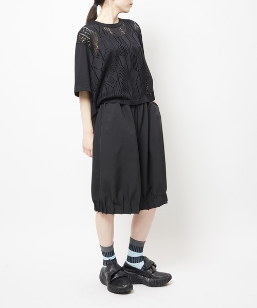 gomme（ゴム）の「タックツイルパンツ（その他パンツ・レディース・ブラック/チャコールグレー・MEDIUM）」の7枚目の写真