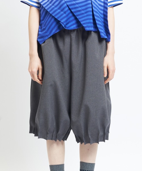 gomme（ゴム）の「タックツイルパンツ（その他パンツ・レディース・ブラック/チャコールグレー・MEDIUM）」の9枚目の写真