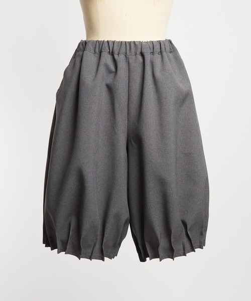 gomme（ゴム）の「タックツイルパンツ（その他パンツ・レディース・ブラック/チャコールグレー・MEDIUM）」の12枚目の写真