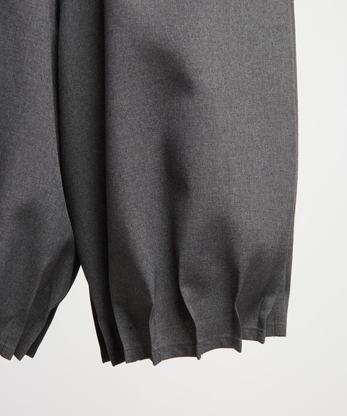 gomme（ゴム）の「タックツイルパンツ（その他パンツ・レディース・ブラック/チャコールグレー・MEDIUM）」の16枚目の写真