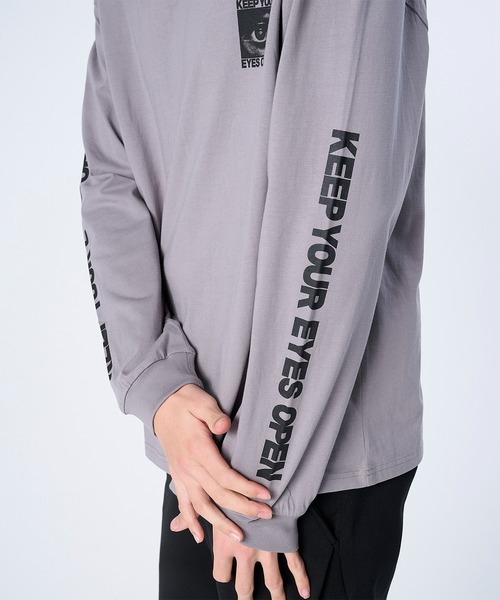 FLASH PACKER(フラッシュパッカー)の「FLASH PACKER フラッシュパッカー / リラックスシルエット Dry Silky Cotton ロングスリーブ 眼差しプリント Tシャツ ロンT // XLT-EYES(Tシャツ/カットソー・メンズ・ホワイト/ブラック/グレー・SMALL/MEDIUM/LARGE/X-LARGE)」の15枚目の写真