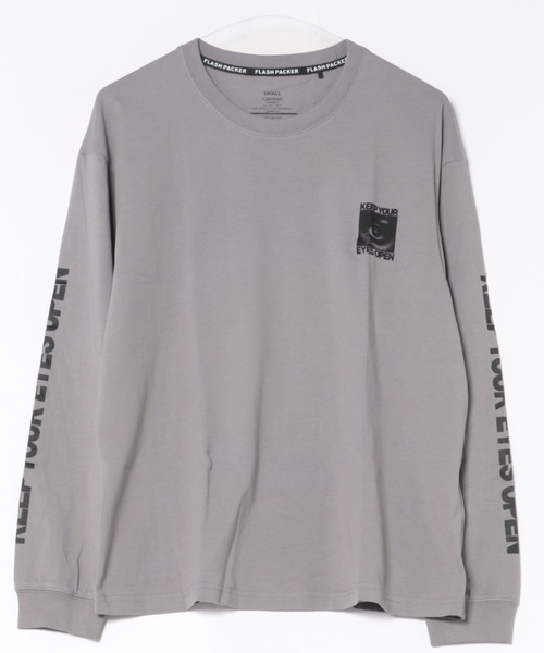 FLASH PACKER(フラッシュパッカー)の「FLASH PACKER フラッシュパッカー / リラックスシルエット Dry Silky Cotton ロングスリーブ 眼差しプリント Tシャツ ロンT // XLT-EYES(Tシャツ/カットソー・メンズ・ホワイト/ブラック/グレー・SMALL/MEDIUM/LARGE/X-LARGE)」の21枚目の写真