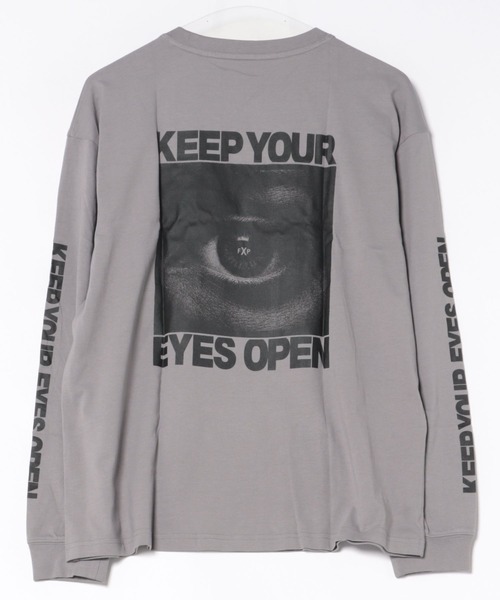 FLASH PACKER(フラッシュパッカー)の「FLASH PACKER フラッシュパッカー / リラックスシルエット Dry Silky Cotton ロングスリーブ 眼差しプリント Tシャツ ロンT // XLT-EYES(Tシャツ/カットソー・メンズ・ホワイト/ブラック/グレー・SMALL/MEDIUM/LARGE/X-LARGE)」の22枚目の写真