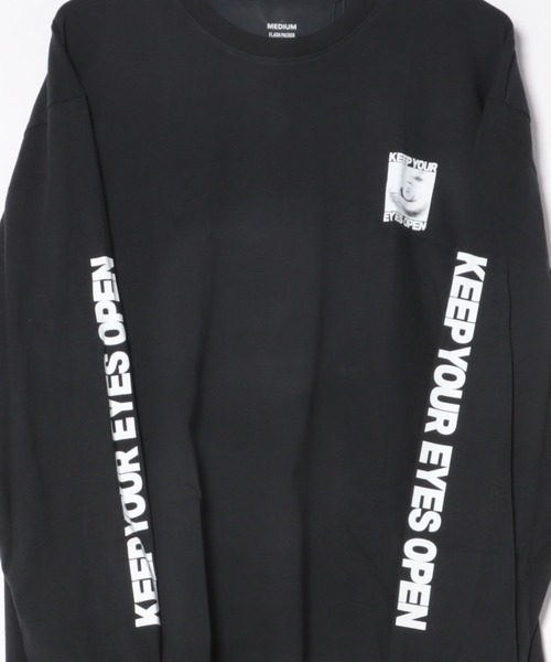 FLASH PACKER(フラッシュパッカー)の「FLASH PACKER フラッシュパッカー / リラックスシルエット Dry Silky Cotton ロングスリーブ 眼差しプリント Tシャツ ロンT // XLT-EYES(Tシャツ/カットソー・メンズ・ホワイト/ブラック/グレー・SMALL/MEDIUM/LARGE/X-LARGE)」の19枚目の写真