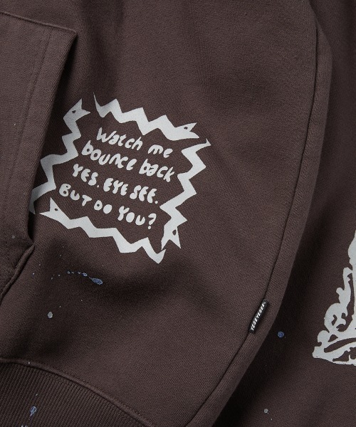 YESEYESEE(イエスアイシー)の「Scanned Zip-up Hoodie(パーカー・メンズ・ダークブラウン/ブルー系その他・M/S/XL/L)」の5枚目の写真