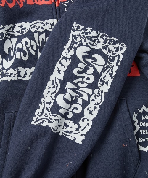 YESEYESEE(イエスアイシー)の「Scanned Zip-up Hoodie(パーカー・メンズ・ダークブラウン/ブルー系その他・M/S/XL/L)」の18枚目の写真