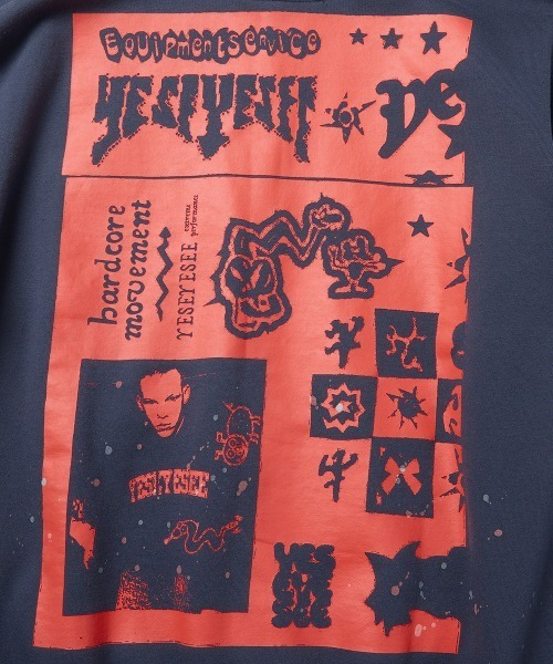 YESEYESEE(イエスアイシー)の「Scanned Zip-up Hoodie(パーカー・メンズ・ダークブラウン/ブルー系その他・M/S/XL/L)」の22枚目の写真