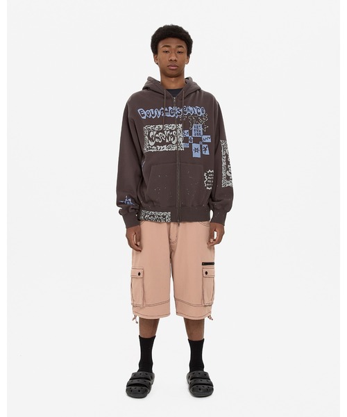 YESEYESEE(イエスアイシー)の「Scanned Zip-up Hoodie(パーカー・メンズ・ダークブラウン/ブルー系その他・M/S/XL/L)」の11枚目の写真