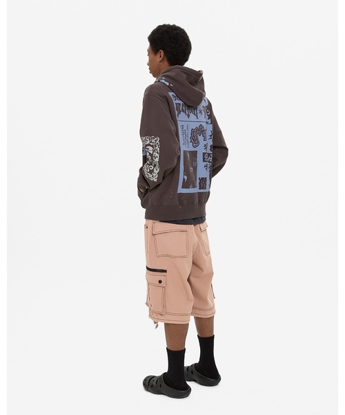 YESEYESEE(イエスアイシー)の「Scanned Zip-up Hoodie(パーカー・メンズ・ダークブラウン/ブルー系その他・M/S/XL/L)」の12枚目の写真