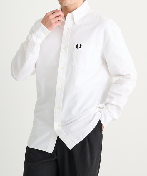 FRED PERRY(フレッドペリー)の「【FRED PERRY】OXFORD SHIRT M5516/オックスフォードシャツ(シャツ/ブラウス・メンズ・サックスブルー/ホワイト・M/S/XL/L)」の4枚目の写真