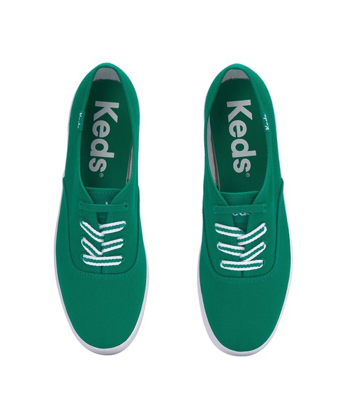 Keds(ケッズ)の「Keds ケッズ チャンピオン キャンバス グリーン(スニーカー・レディース・グリーン・23.0cm/24.0cm/24.5cm/25.0cm/22.5cm/23.5cm)」の3枚目の写真