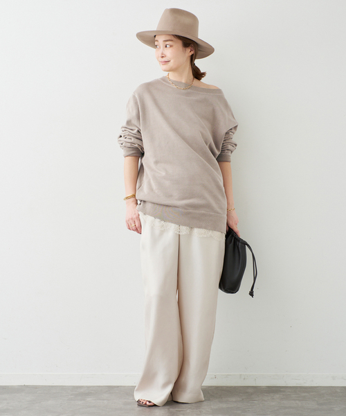 Deuxieme Classe（ドゥーズィエムクラス）の「*Si/R イージーパンツ（その他パンツ・レディース・アイボリー/ブラック・36/34/38）」の14枚目の写真