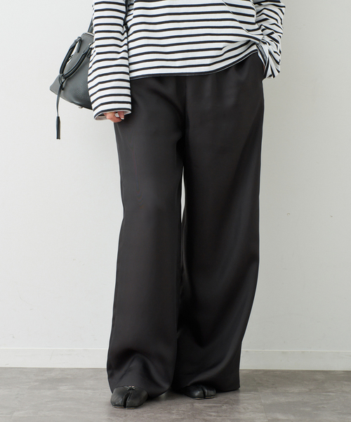 Deuxieme Classe（ドゥーズィエムクラス）の「*Si/R イージーパンツ（その他パンツ・レディース・アイボリー/ブラック・36/34/38）」の15枚目の写真