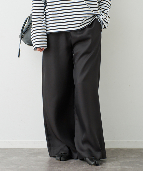 Deuxieme Classe（ドゥーズィエムクラス）の「*Si/R イージーパンツ（その他パンツ・レディース・アイボリー/ブラック・36/34/38）」の16枚目の写真