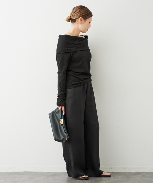 Deuxieme Classe（ドゥーズィエムクラス）の「*Si/R イージーパンツ（その他パンツ・レディース・アイボリー/ブラック・36/34/38）」の21枚目の写真