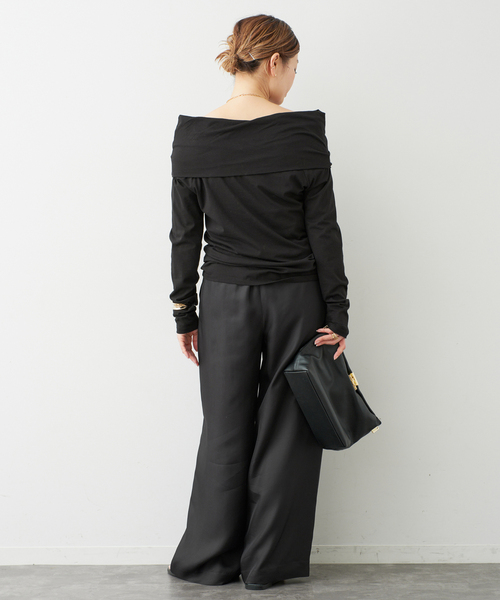 Deuxieme Classe（ドゥーズィエムクラス）の「*Si/R イージーパンツ（その他パンツ・レディース・アイボリー/ブラック・36/34/38）」の22枚目の写真