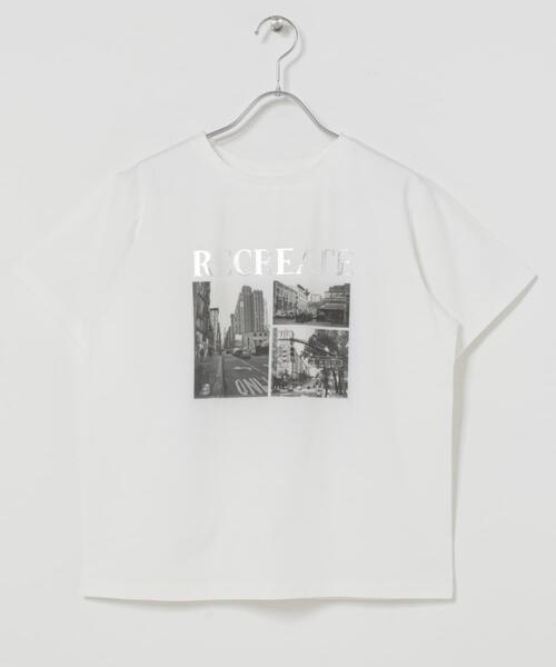 ITEMS URBANRESEARCH(アイテムズ アーバンリサーチ)の「箔プリントフォトTシャツ(Tシャツ/カットソー・レディース・ホワイト系その他/ブラウン/ホワイト/ネイビー・FREE)」の6枚目の写真