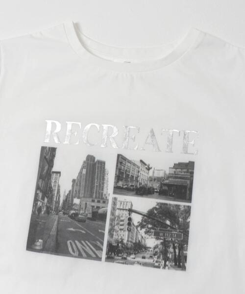ITEMS URBANRESEARCH(アイテムズ アーバンリサーチ)の「箔プリントフォトTシャツ(Tシャツ/カットソー・レディース・ホワイト系その他/ブラウン/ホワイト/ネイビー・FREE)」の7枚目の写真