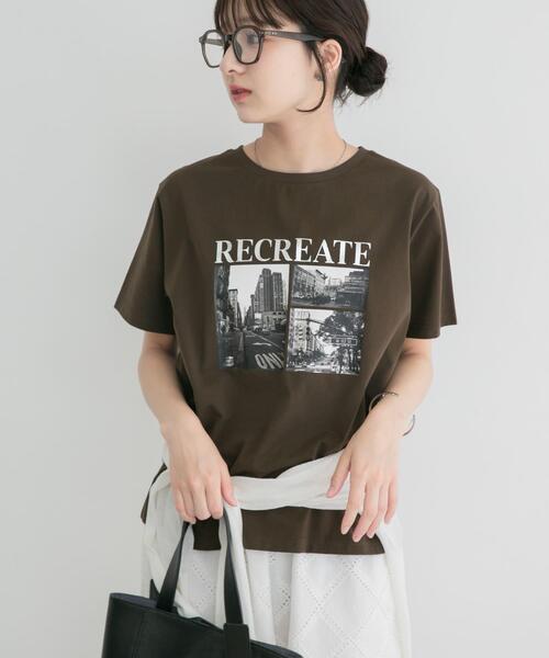 ITEMS URBANRESEARCH(アイテムズ アーバンリサーチ)の「箔プリントフォトTシャツ(Tシャツ/カットソー・レディース・ホワイト系その他/ブラウン/ホワイト/ネイビー・FREE)」の10枚目の写真