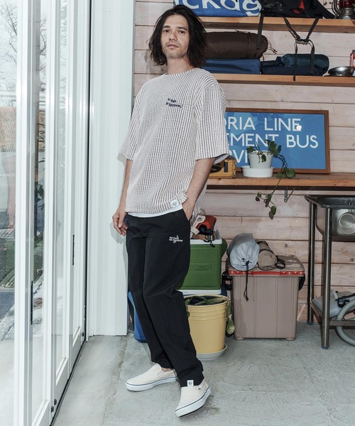 No Rain No Rainbow(ノーレインノーレインボー)の「mt10383-waffle knit cut&sewn カットソー(NR26S-03)(Tシャツ/カットソー・メンズ・ネイビー×ホワイト/ブラック/グレー×ホワイト・L/M/S)」の11枚目の写真