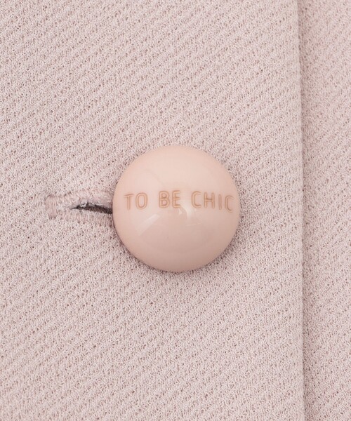 TO BE CHIC(トゥー ビー シック)の「エアリーツイルジャージ ジャケット(ノーカラージャケット・レディース・ブラック/オフホワイト/ピンク系その他2・40)」の12枚目の写真
