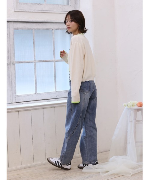 fifth（フィフス）の「フロントデザインデニム（デニムパンツ・レディース・ブルー・M）」の9枚目の写真