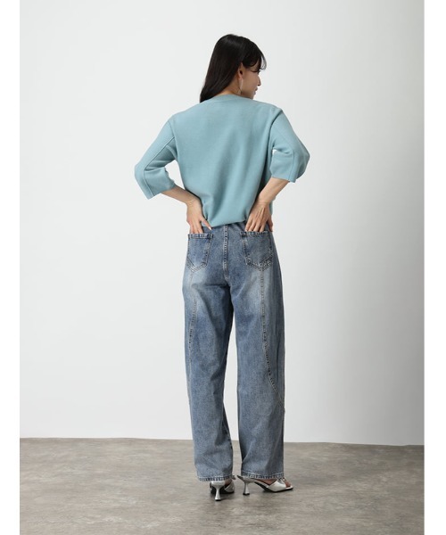 fifth（フィフス）の「フロントデザインデニム（デニムパンツ・レディース・ブルー・M）」の12枚目の写真