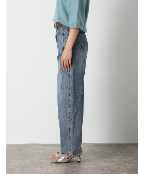 fifth（フィフス）の「フロントデザインデニム（デニムパンツ・レディース・ブルー・M）」の20枚目の写真