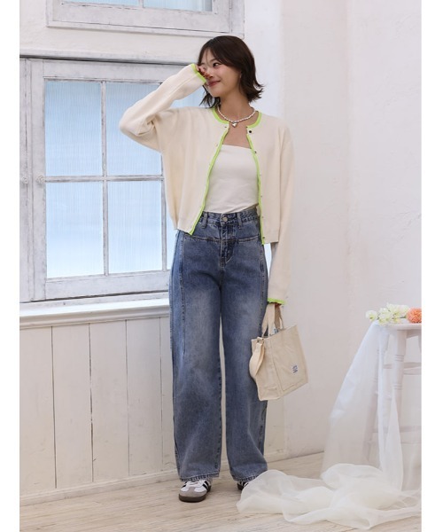 fifth（フィフス）の「フロントデザインデニム（デニムパンツ・レディース・ブルー・M）」の5枚目の写真