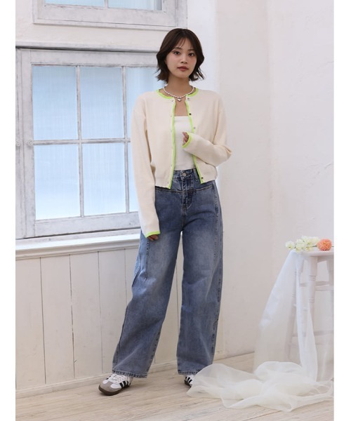 fifth（フィフス）の「フロントデザインデニム（デニムパンツ・レディース・ブルー・M）」の6枚目の写真