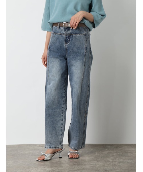 fifth（フィフス）の「フロントデザインデニム（デニムパンツ・レディース・ブルー・M）」の14枚目の写真