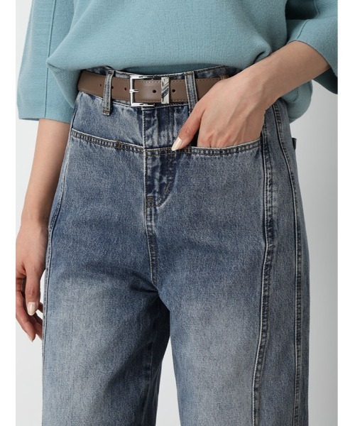 fifth（フィフス）の「フロントデザインデニム（デニムパンツ・レディース・ブルー・M）」の18枚目の写真