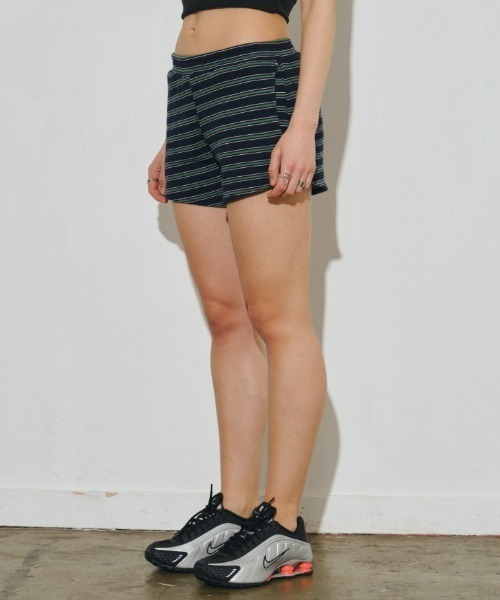 Midnight Move(ミッドナイトムーブ)の「A'GEM/9 × .kom 『MIDNIGHT MOVE/ミッドナイトムーブ』set st pants/ボーダーショートパンツ(その他パンツ・レディース・アイボリー/ネイビー・FREE)」の12枚目の写真