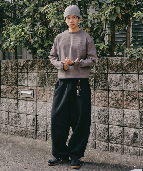XERO（ゼロ）の「カーブラインオーバースウェットパンツ[ブラック]（スウェットパンツ・メンズ・その他・MEDIUM/LARGE/SMALL）」の2枚目の写真