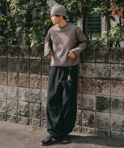 XERO（ゼロ）の「カーブラインオーバースウェットパンツ[ブラック]（スウェットパンツ・メンズ・その他・MEDIUM/LARGE/SMALL）」の3枚目の写真