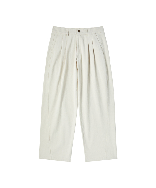Beyond Closet（-）の「[COLLECTION LINE] ストラクチャードコットンカーブパンツクリーム（その他パンツ・メンズ・その他・LARGE/MEDIUM）」の2枚目の写真