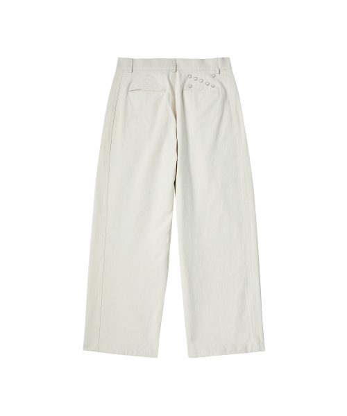 Beyond Closet（-）の「[COLLECTION LINE] ストラクチャードコットンカーブパンツクリーム（その他パンツ・メンズ・その他・LARGE/MEDIUM）」の3枚目の写真