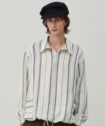 Beyond Closet（-）の「[コレクションライン] ロー テクスチャー ビンテージ プルオーバー ストライプ（シャツ/ブラウス）」