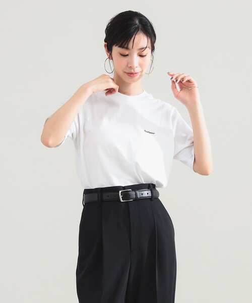 Demi-Luxe BEAMS(デミルクス ビームス)の「Barbour / DALTON ロゴ Tシャツ(Tシャツ/カットソー・レディース・ホワイト/ネイビー/ブラック・34)」の8枚目の写真