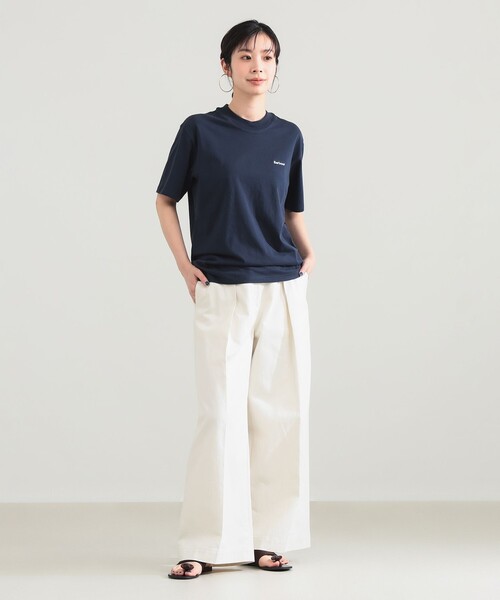 Demi-Luxe BEAMS(デミルクス ビームス)の「Barbour / DALTON ロゴ Tシャツ(Tシャツ/カットソー・レディース・ホワイト/ネイビー/ブラック・34)」の14枚目の写真