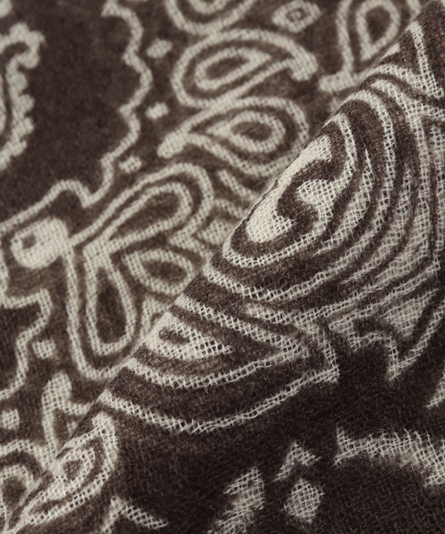 Deuxieme Classe（ドゥーズィエムクラス）の「【HIMALAYAN CASHMERE/ヒマラヤン カシミヤ】COMPANY CLASSIC BANDA（ストール/ショール・レディース・ブラウン/ブラック・FREE）」の12枚目の写真