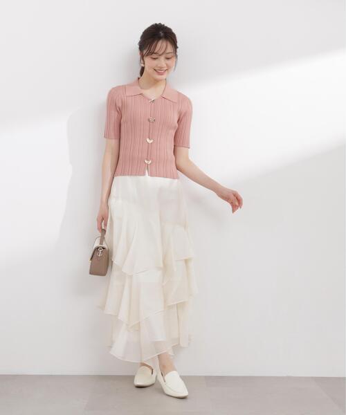 PROPORTION BODY DRESSING(プロポーションボディドレッシング)の「ランダムティアードシアースカート / 1216120400(スカート・レディース・ホワイト系その他/ブルー・MEDIUM/P/S)」の4枚目の写真