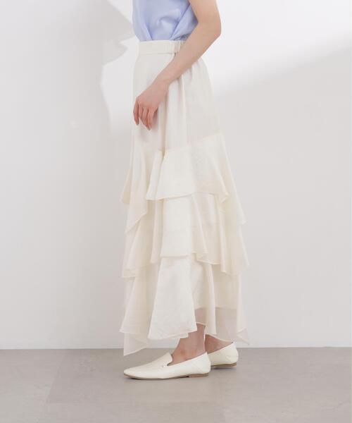 PROPORTION BODY DRESSING(プロポーションボディドレッシング)の「ランダムティアードシアースカート / 1216120400(スカート・レディース・ホワイト系その他/ブルー・MEDIUM/P/S)」の8枚目の写真